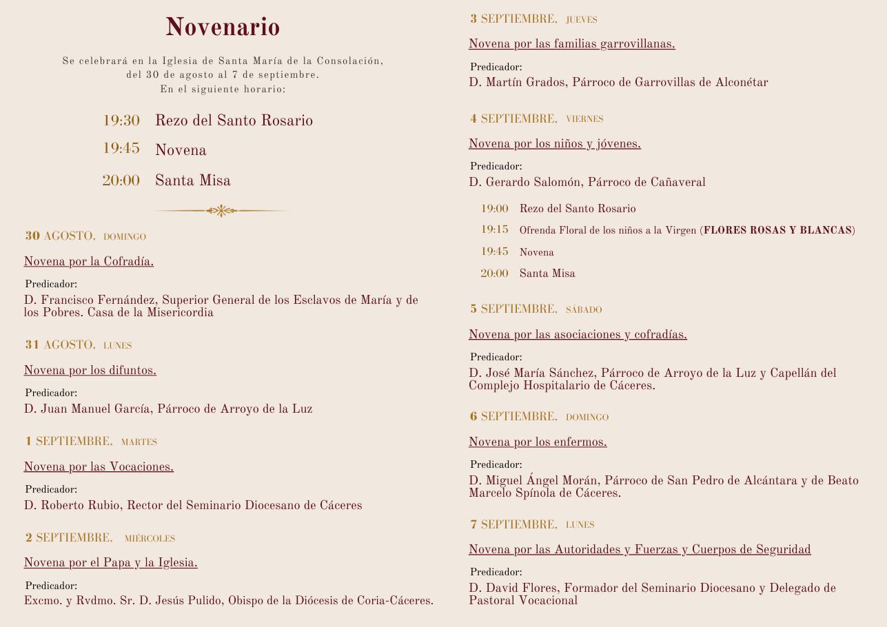 Novenario de Nuestra Señora de Altagracia 2026