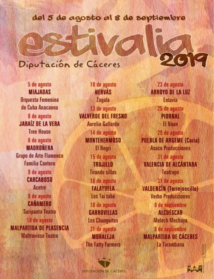 ???? Diputación llena en verano los pueblos de música y teatro con una nueva edición de Estivalia.