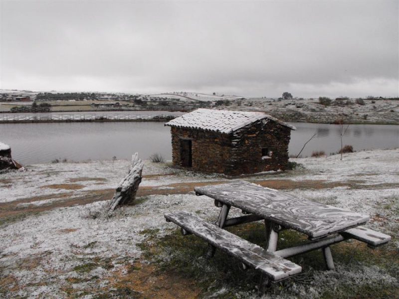 Nieva en Garrovillas
