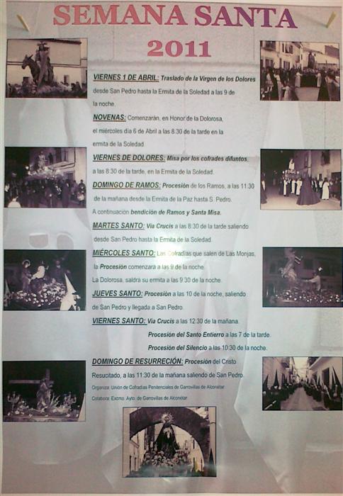 Programa Semana Santa 2011