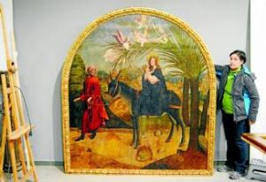 Descubierta una pintura del siglo XVI en Santa Maria de Garrovillas