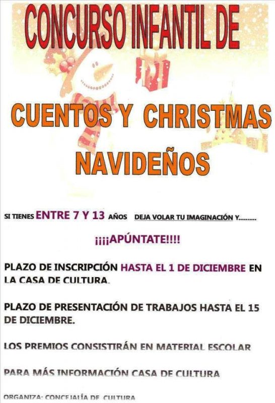 Concurso de cuentos y chirstmas navideños