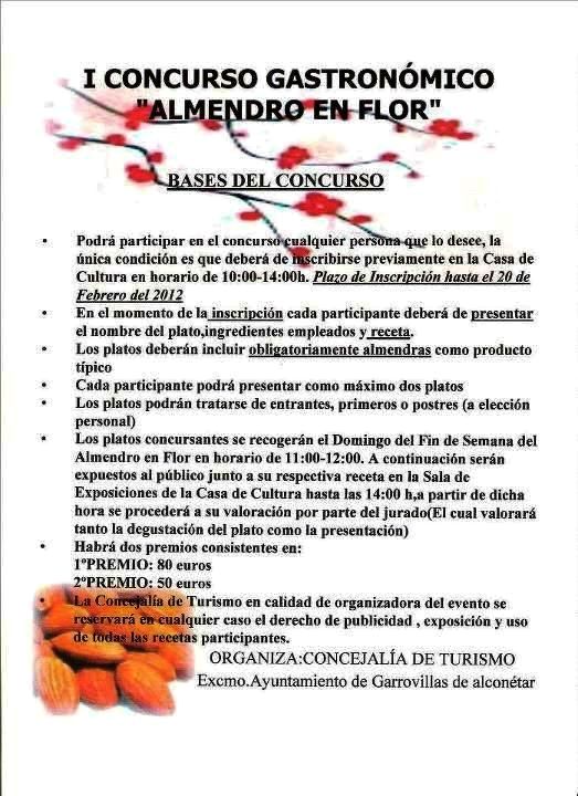 I Concurso Gastronómico "Almendro en Flor"