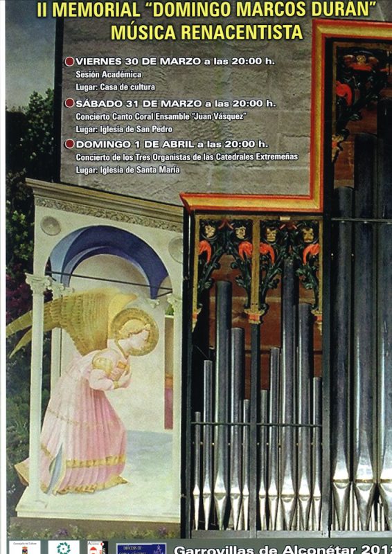 Concierto de los tres organistas de las catedrales extremeñas