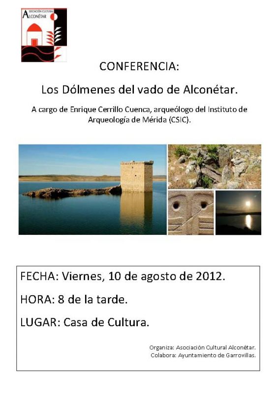 Conferencia los dólmenes del vado Alconétar