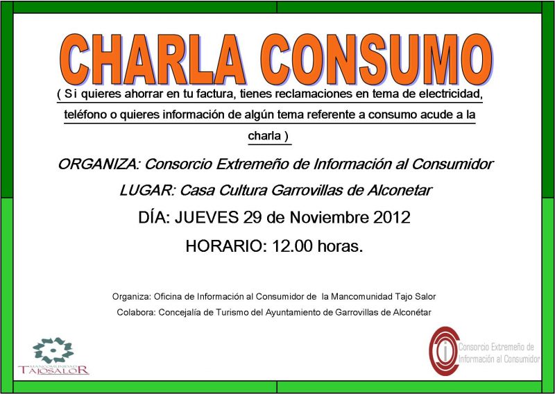 Charla de consumo