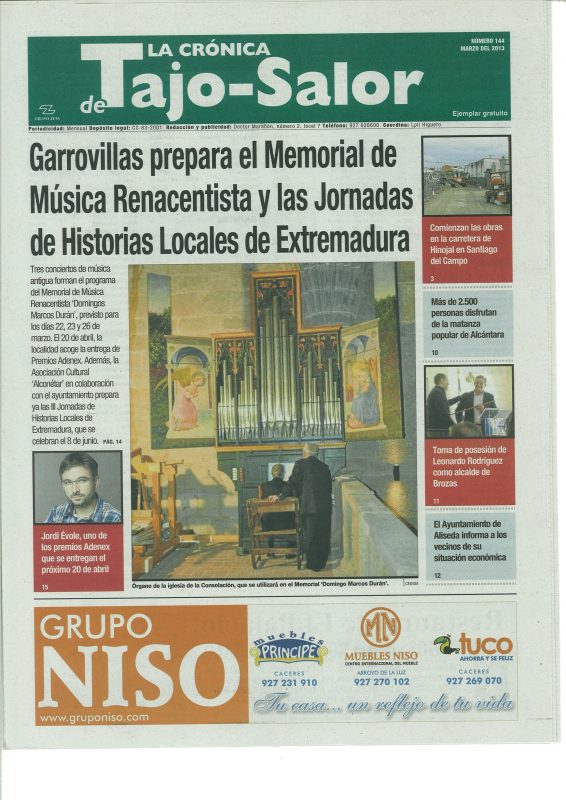 LA CRONICA DE TAJO SALOR