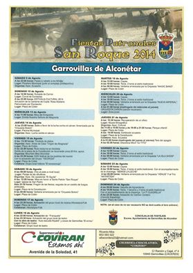 Programa de fiestas de San Roque 2014