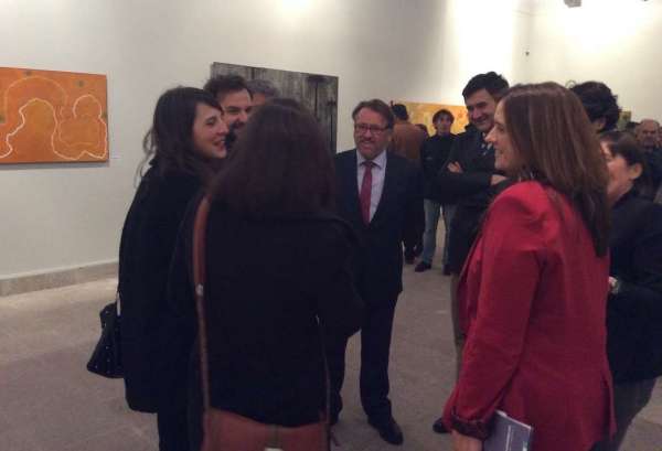 Cinco artistas extremeños pintan los cuadros que decorarán la Hospedería de Garrovillas