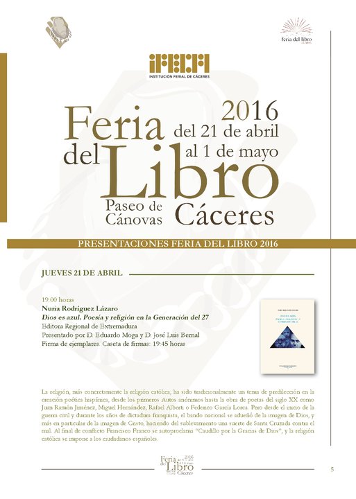 Nuria Rodriguez presenta en Caceres