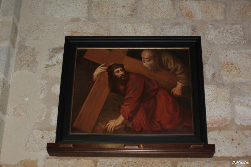 Nuevo cuadro en la Iglesia de Santa Maria "Jesús y el Cirineo?