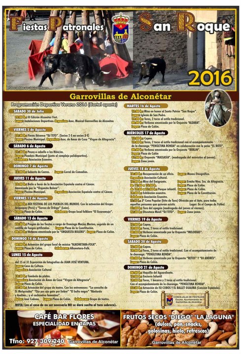 Programa de Festejos San Roque 2016