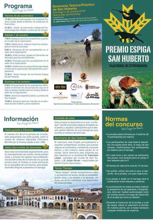 Premio Espiga San Humberto viene a Garrovillas