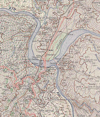 Paso del río Tajo en el vado de Alconétar