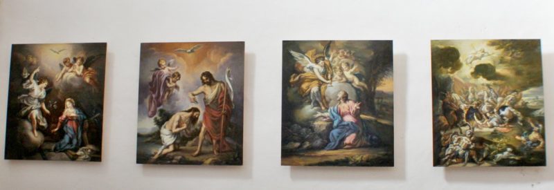 Los Misterios del Rosario en Santa Maria.