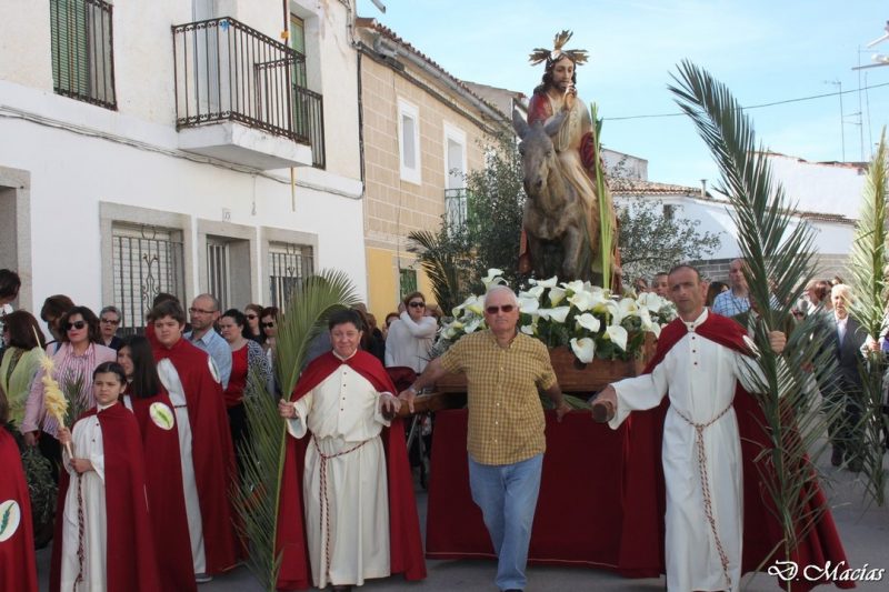 Domingo de Ramos. (procesión del burrinu)