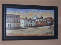 El Pintor Local Jesús Valle, dona un cuadro al Círculo de Artistas